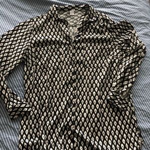 Black & White Blouse